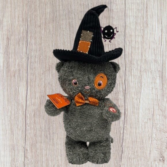 NWT Hallmark Stitch The Cat Halloween Animated Toy Dances & Sings Adams Family - Picture 3 of 9